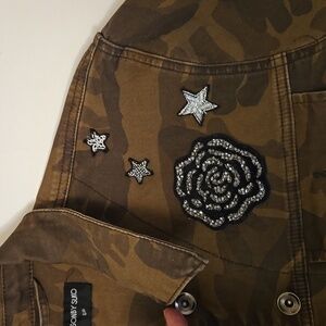 Mason by Suko Camo Jacket S Embellished